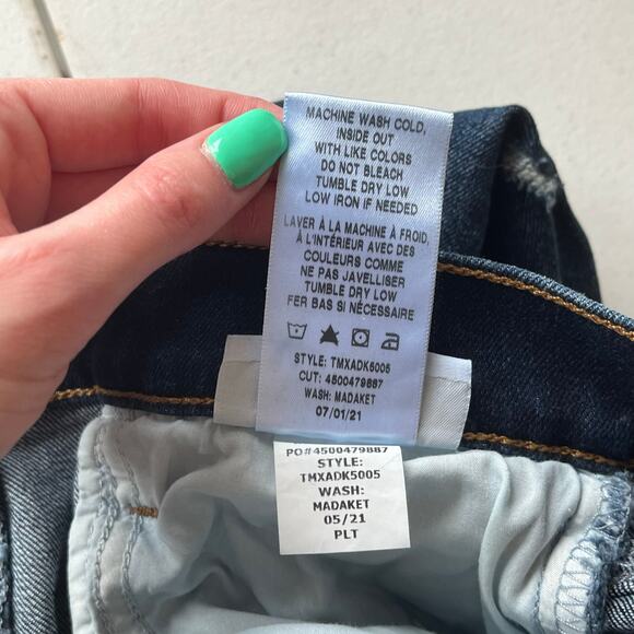 Joe's Jeans Dark Wash Distressed Bobby Mid Rise Tapered Boyfriend Jean Size W24 - Picture 13 of 14